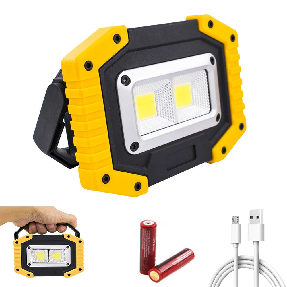 Rechargeable Cob Led Work Light Lamp with 3 Lights Modes Rechargeable Cob Led Work Light Lamp with 3 Lights Modes